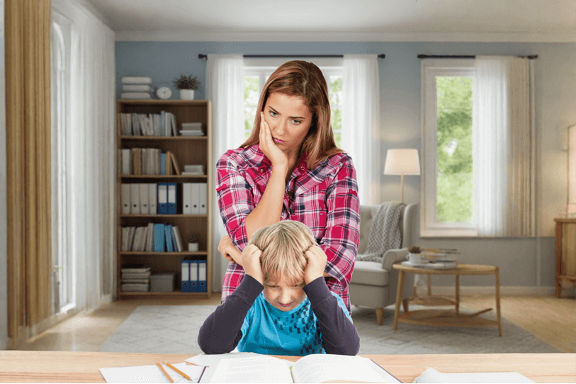 frustrated parent kid